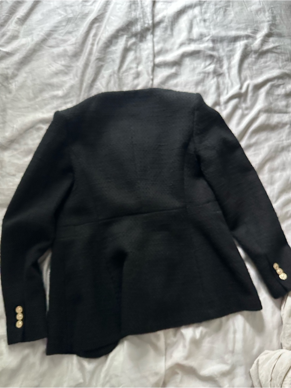 Zara black bouclé-style blazer ✨ - Picture 3 of 4